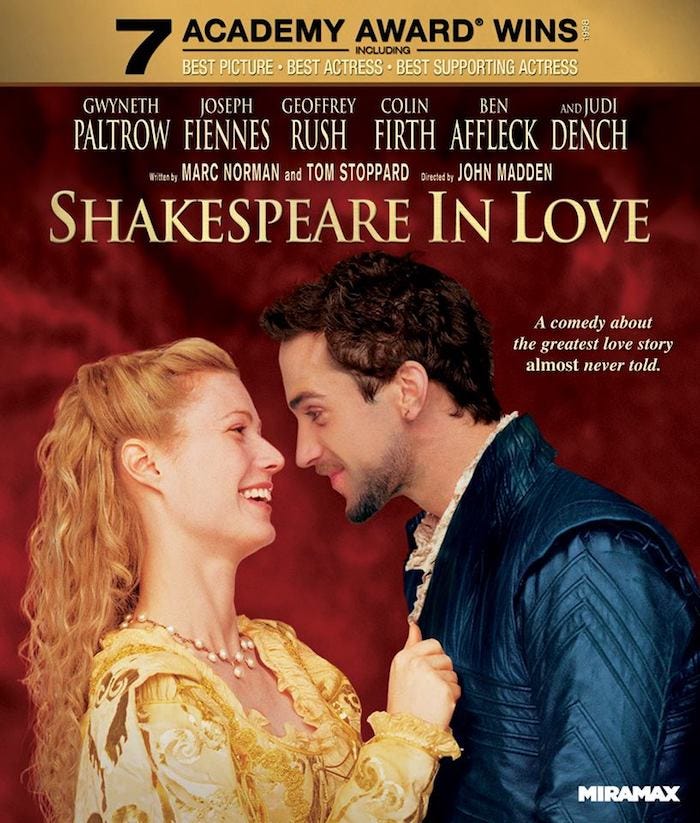 30 Days of Screenplays, Day 13: “Shakespeare in Love” | by Scott Myers | Go  Into The Story