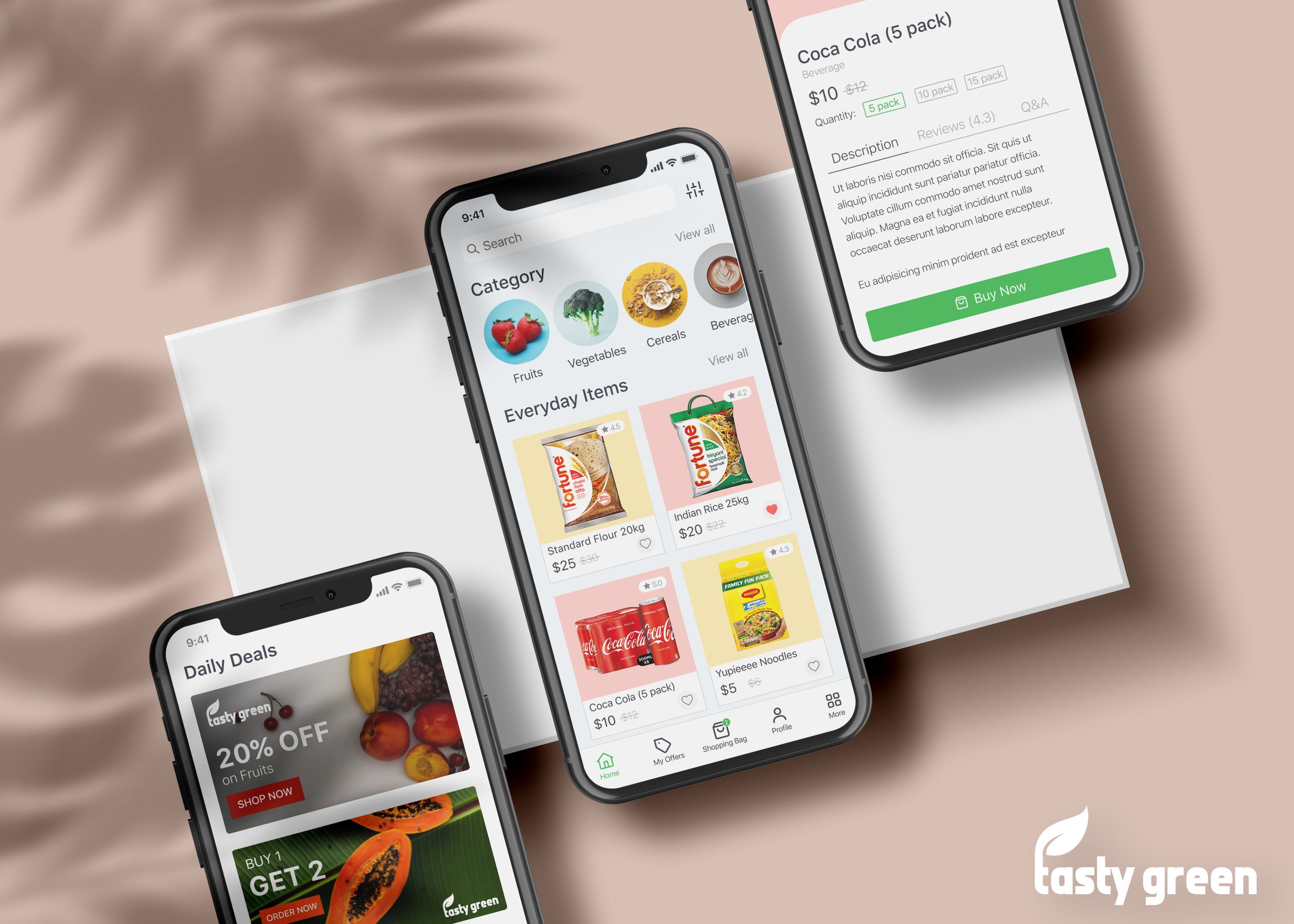 Ux Case Study Designing Tasty Green Grocery Store App By Om Arya Ux Planet