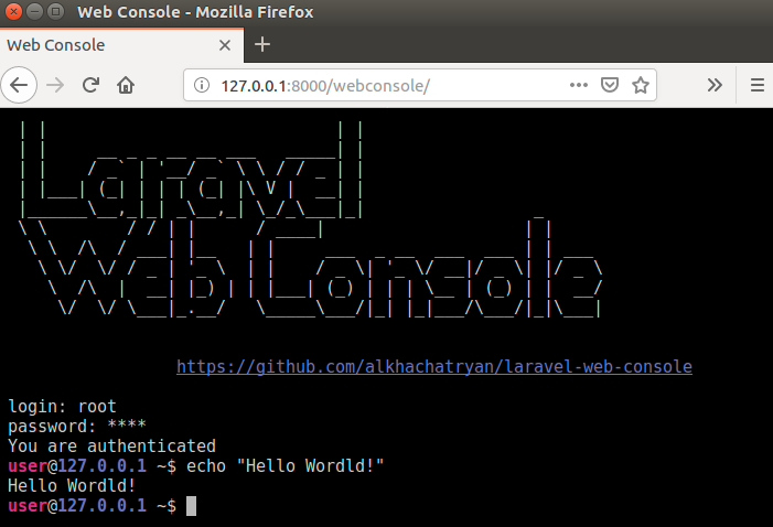Laravel WebConsole or I'm using a shared hosting | by Alexey Khachatryan |  Medium