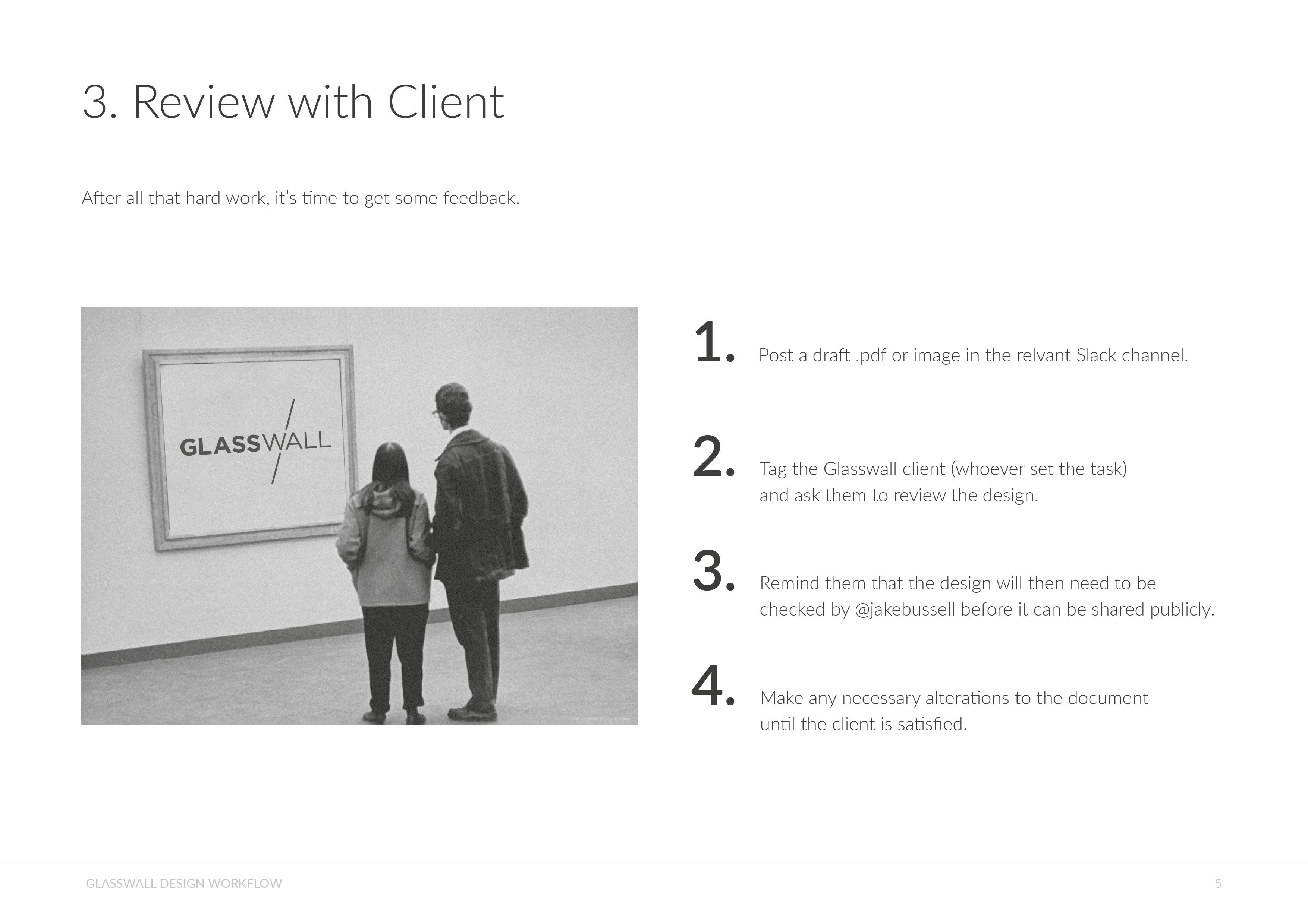 Glasswall Design Workflow. Glasswall has begun outsourcing design… by