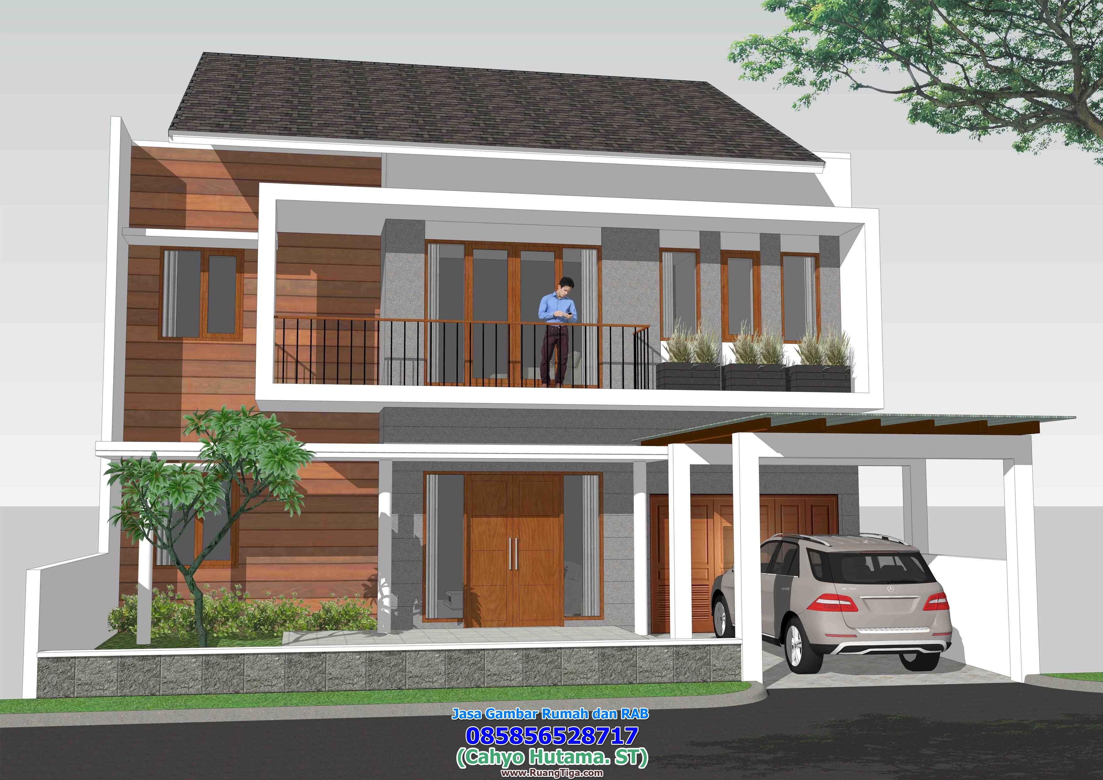 Desain Rumah  Minimalis  Atap  Asbes  Jasa Renovasi Kontraktor Rumah  Jual Rumah  Lahan