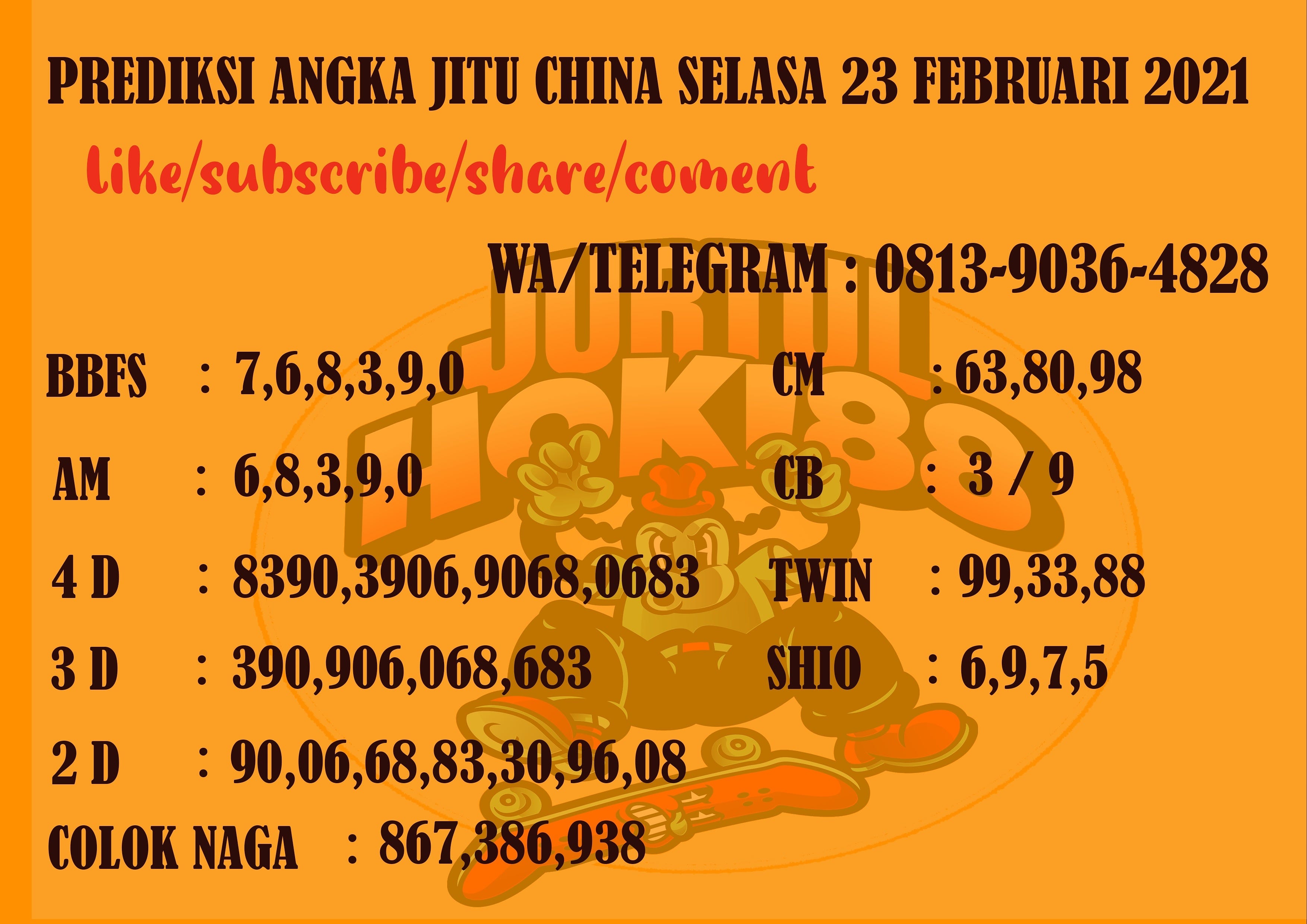 Angka Jitu 99
, Prediksi Angka Jitu China Selasa 23 Februari 2021 Info Lebih Lanjut Chat Wa Telegram 0813 9036 4828 Jurtul Hoki88 Medium