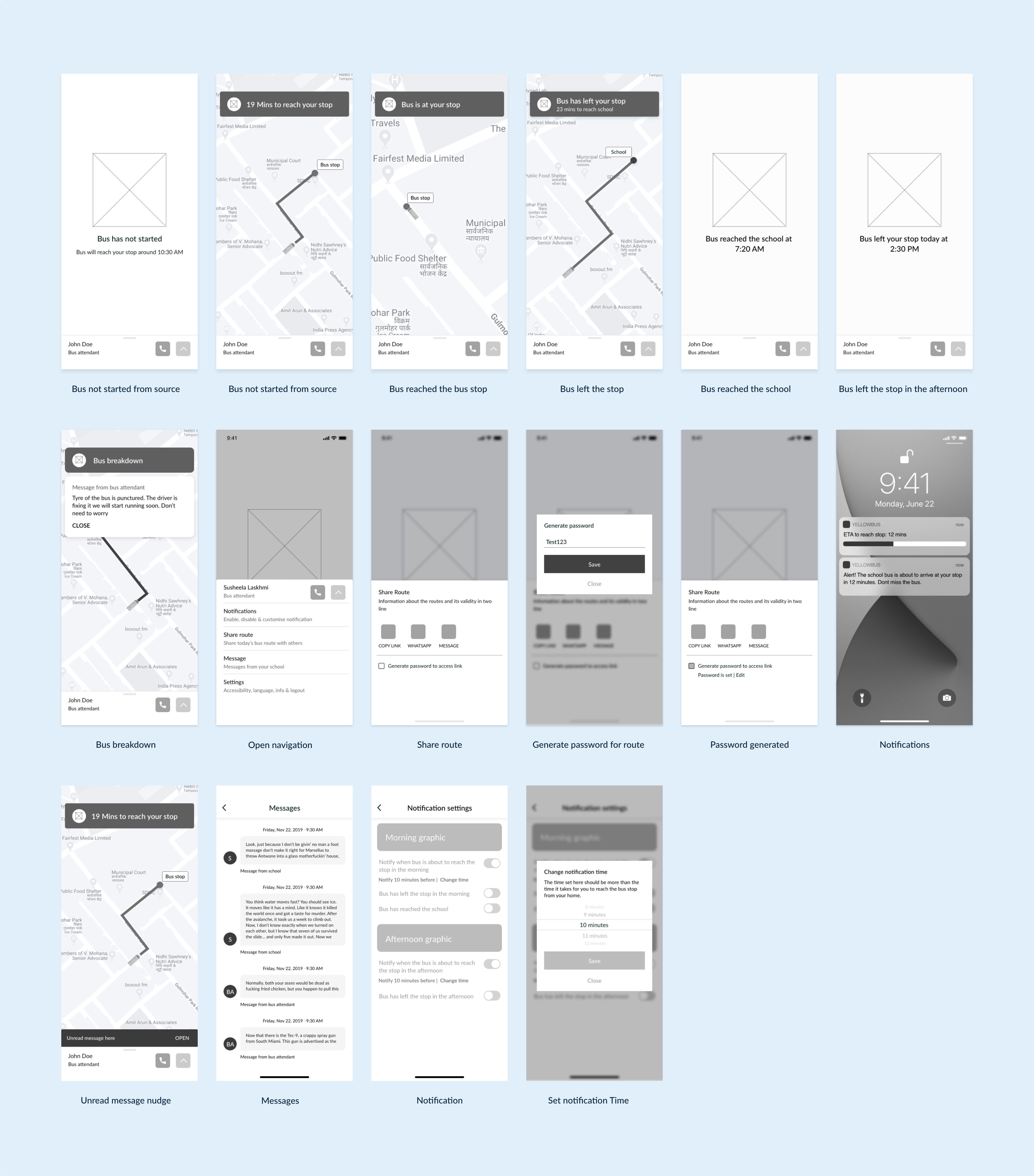 UX/UI case study-A school bus tracking application | by Henry | Aug ...