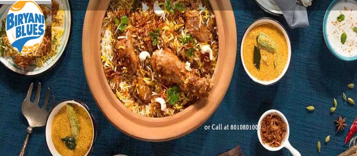Now Save On Your Biryani Orders Using Biryani Blues Coupons By Freekaamaal Medium Biryani blues is india's premier biryani restaurant chain which was launched in 2013.they prepare hyderabadi biryani for their customers with immense love.each order are processed very carefully and packed in special box to keep the freshness long. medium