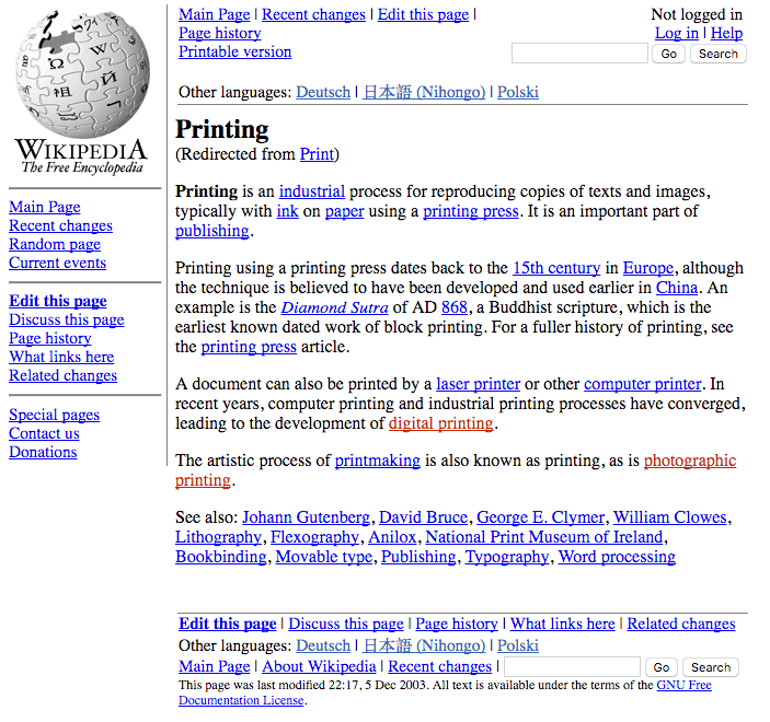 The neglected and meandering history of printing websites by Jon Robson (David Lyall) | Down the Rabbit Hole | Medium