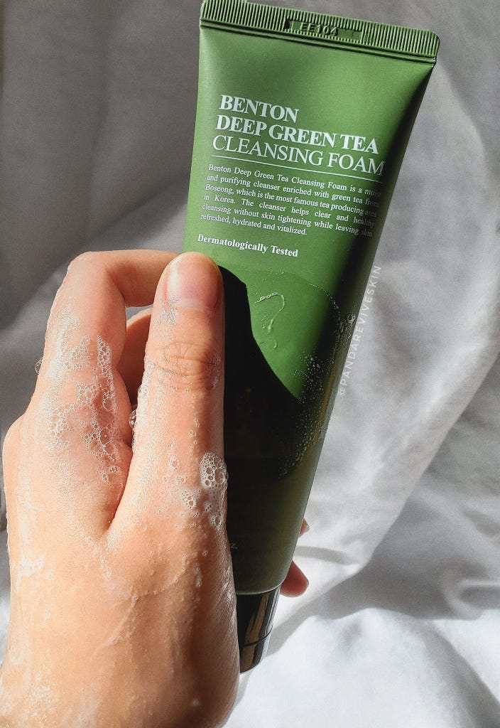 green tea cleansing foam