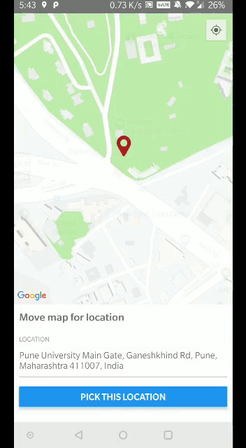 React Native Map With Real Time Location Selection For Android By Rishi Vedpathak Medium