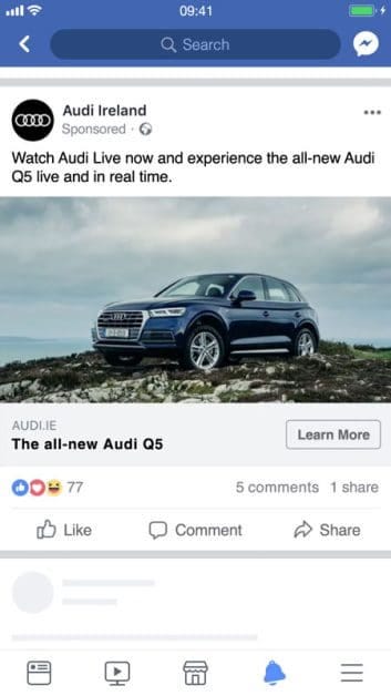 Facebook Feed Ad example | BlackHOST