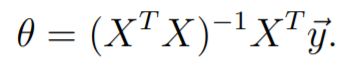 normal equation машинное обучение