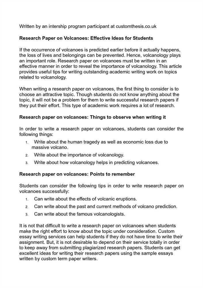 order of a research paper