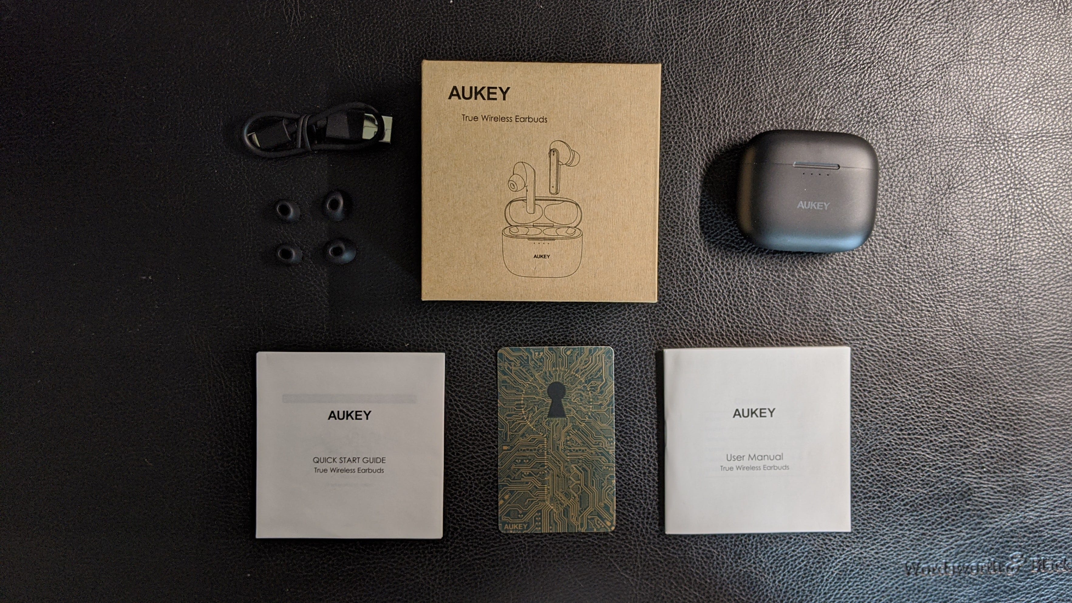aukey true wireless earbuds active noise cancelling bluetooth 5