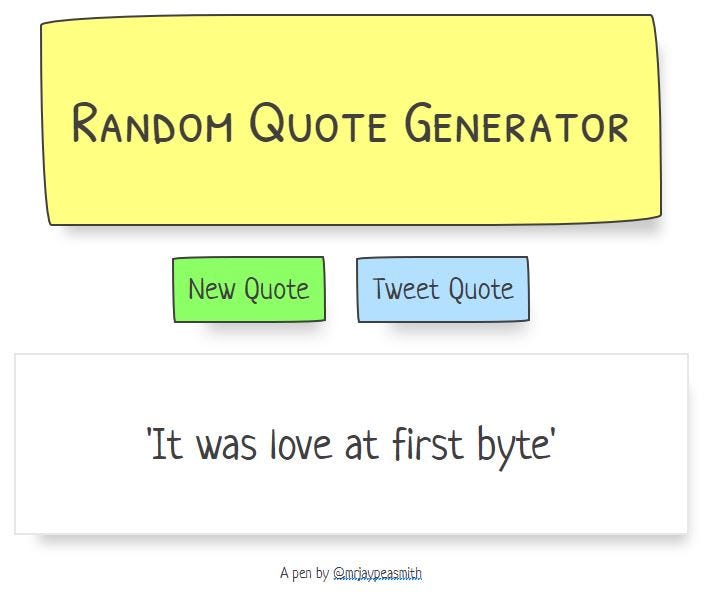How I built my Random Quote Generator | by Jay Smith | codeburst