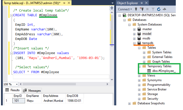 Temp Table, Table Variable And CTE In SQL Server | by mayuri budake | Medium