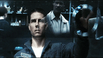 Tom Cruise in “Minority Report” movie