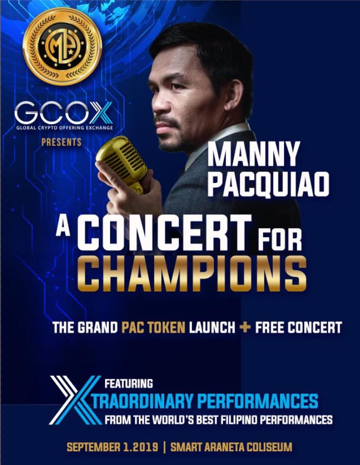 Join Manny Pacquiao Live In Concert Countdown By Gcox Official Medium