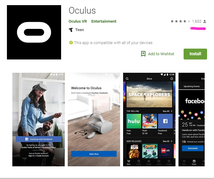 google play oculus go