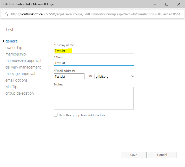 365 send email as alias distribution group