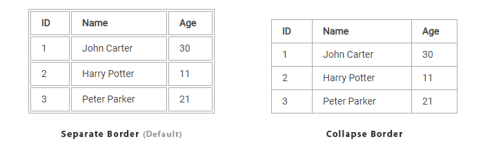 CSS: Tables. Tables are usually used to display… | by Kudzanayi Dzvairo |  Medium