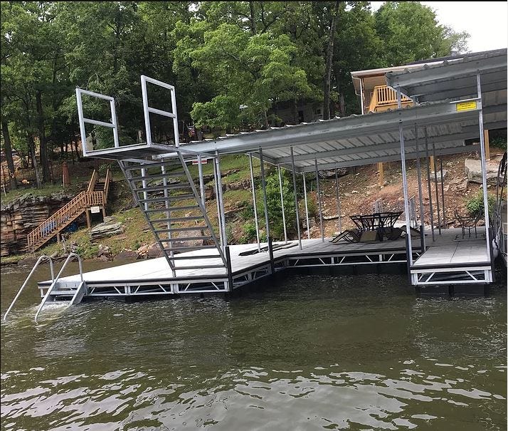 What is the best way you can anchor a swim dock? by Midwest Docks LLC