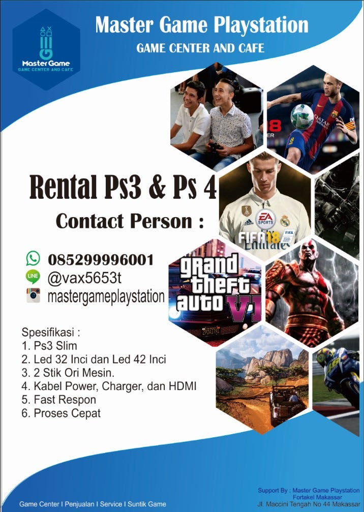 Hp Wa 0852 9999 6001 Rental Ps4 Makassar Rental Bd Ps4 Makassar Rental Ps4 Di Makassar By Rental Ps3 Makassar Medium