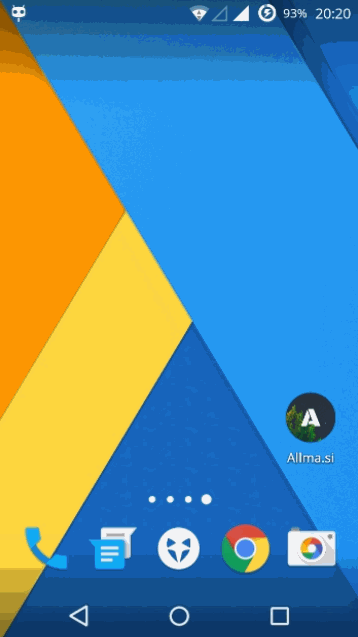 PWA on homescreen