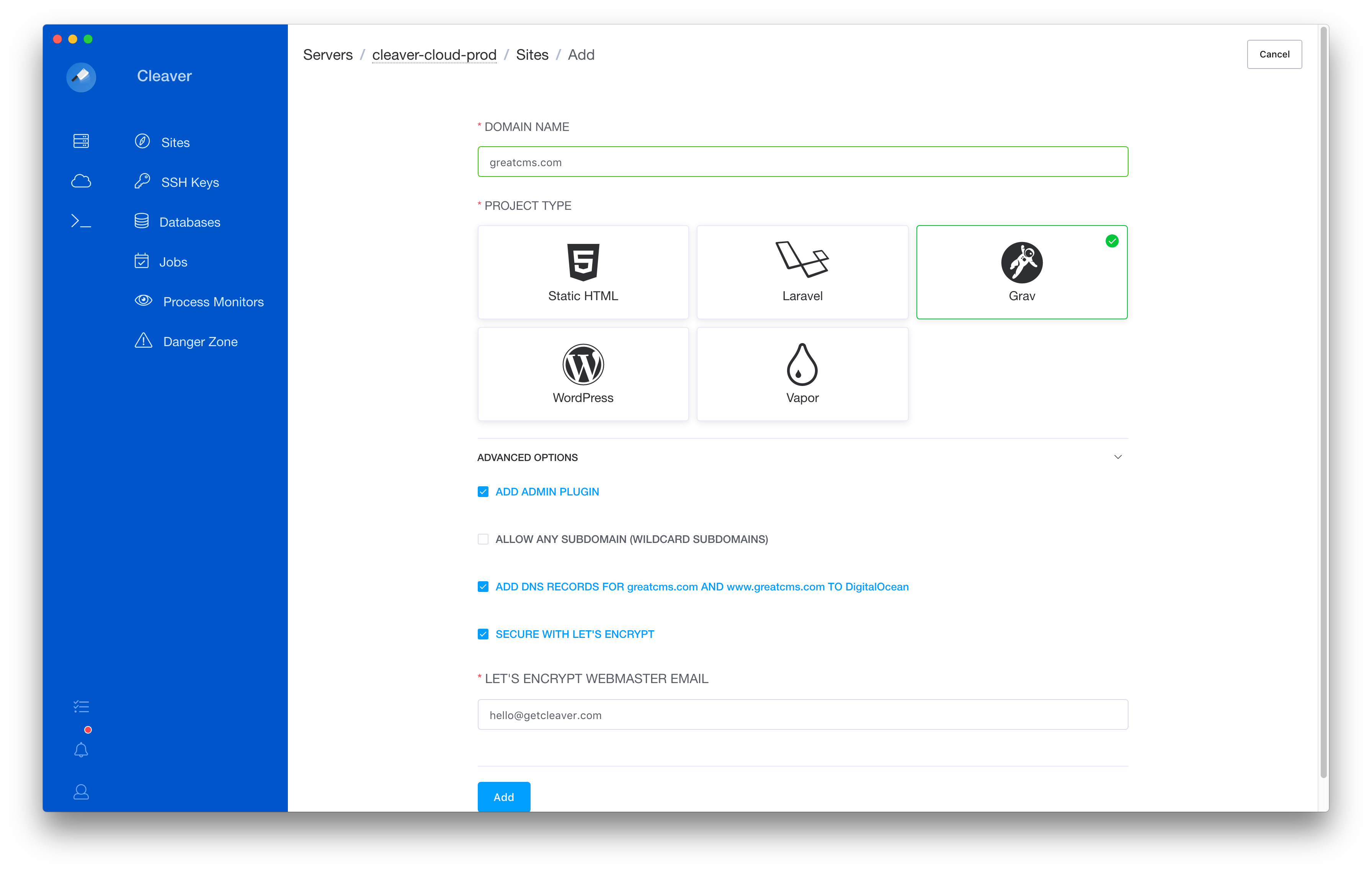Deploying A Secure Grav Cms With Ssl Certificates On Digitalocean By Ashok Gelal Medium