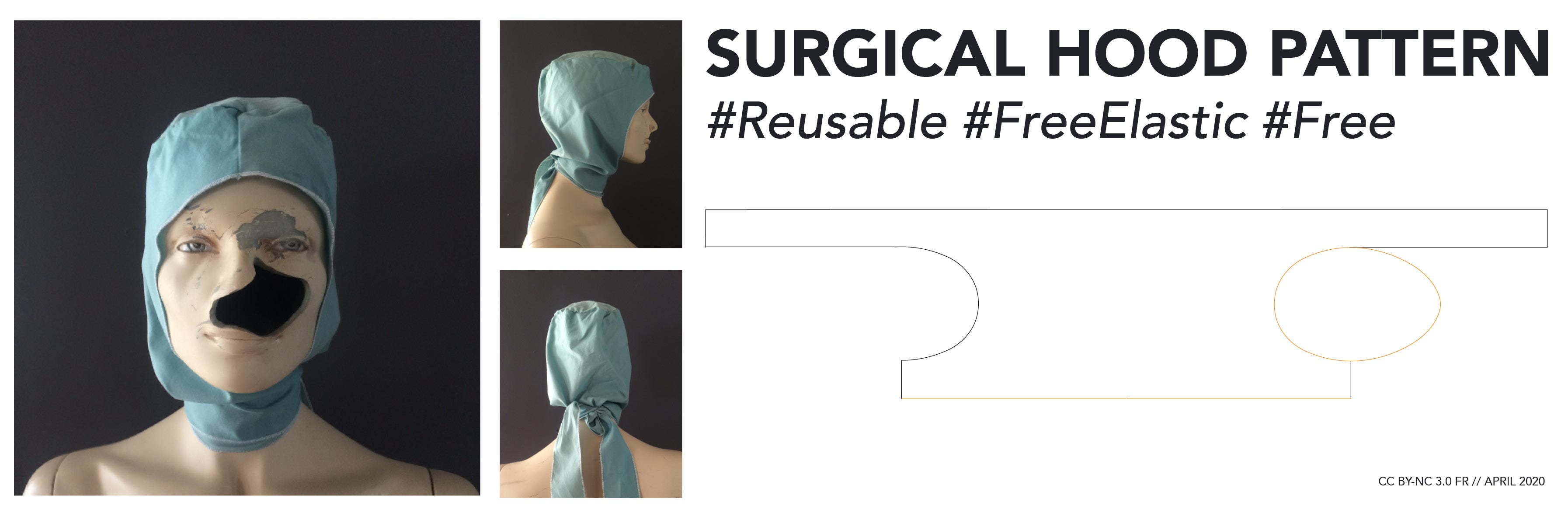 Patron Cagoule Chirurgicale Lavable SansÉlastique Gratuit