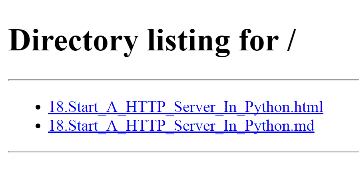 Setup a Web server easily with python | by Swaroop | Medium
