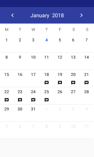Android Custom Calendar With Events By Patel Prashant Medium