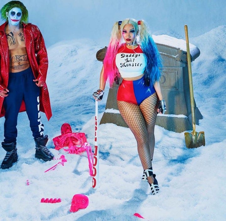 Nicki Minaj And Husband Kenneth Petty Dress As Joker And Harley