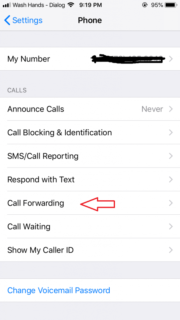 find call forwarding on iphone
