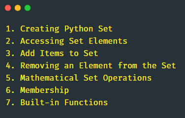An Introduction to Python Set. A quick overview about python set | by ...