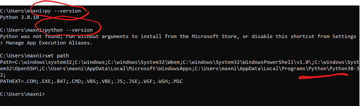 Hi The Path Is Of Course Updated And Yes py Version Works But 
