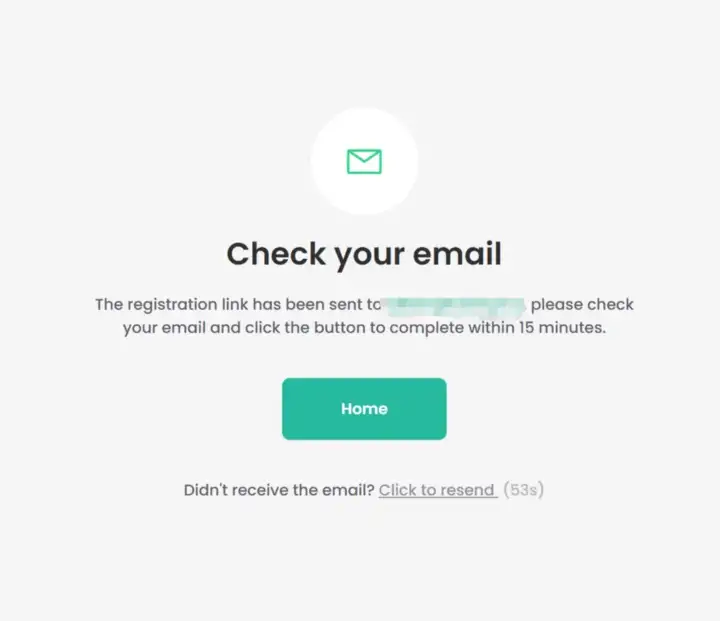 You will be asked to verify your email address