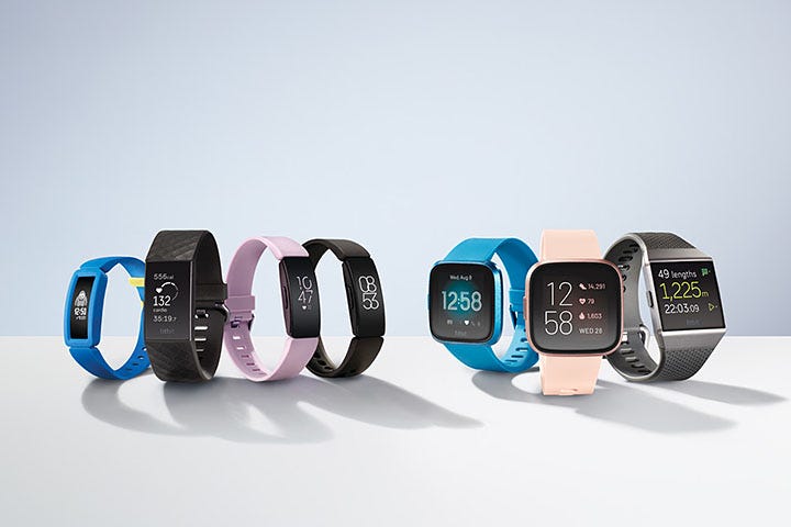 fitbit comparison chart 2021