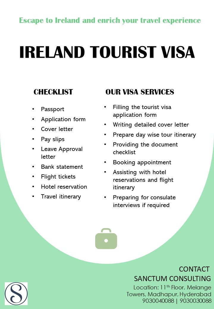 IRELAND TOURIST VISA | by Sanctum Consulting | Medium