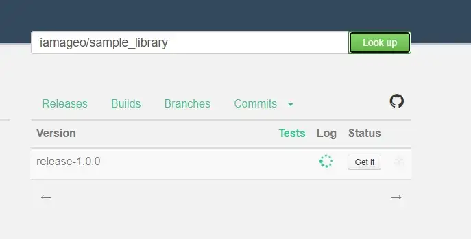 Resultado do Jitpack
