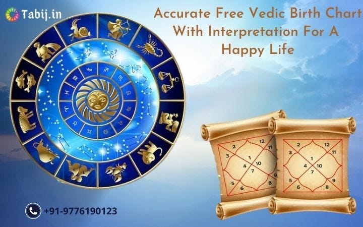 Accurate free Vedic birth chart with interpretation for a happy life | by Tabij Astrology Services | Aug, 2020 | Medium