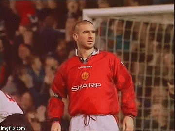 Oooh Aaah Cantona. It is hard to remember a more volatile… | by Jeremy  Atkin | BloGanda | Medium