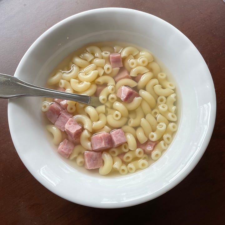 15 Minute Hong Kong Style Macaroni Soup With Ham By Jessica Medium