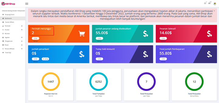 Website Penipuan AM Shop