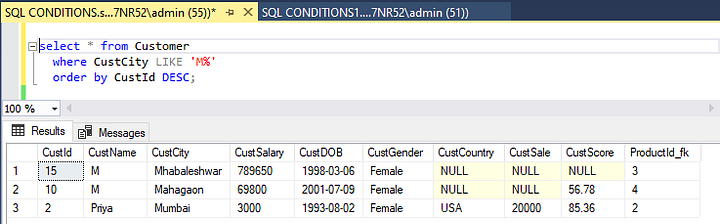 SQL Conditions. AND Condition : | by mayuri budake | Medium