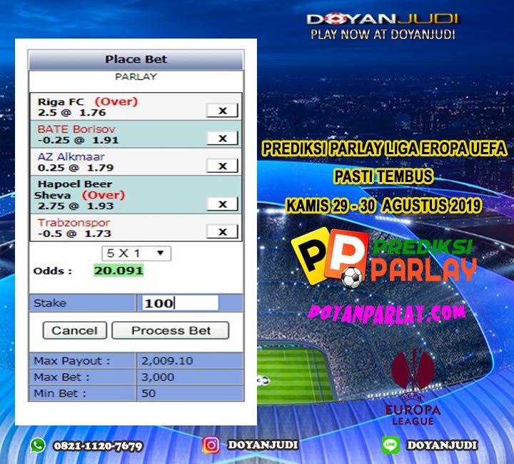 Prediksi Parlay Liga Eropa Uefa By Doyan Parlay Medium