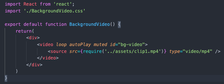 Adding a Video Background in React | by Brad Carter | Medium