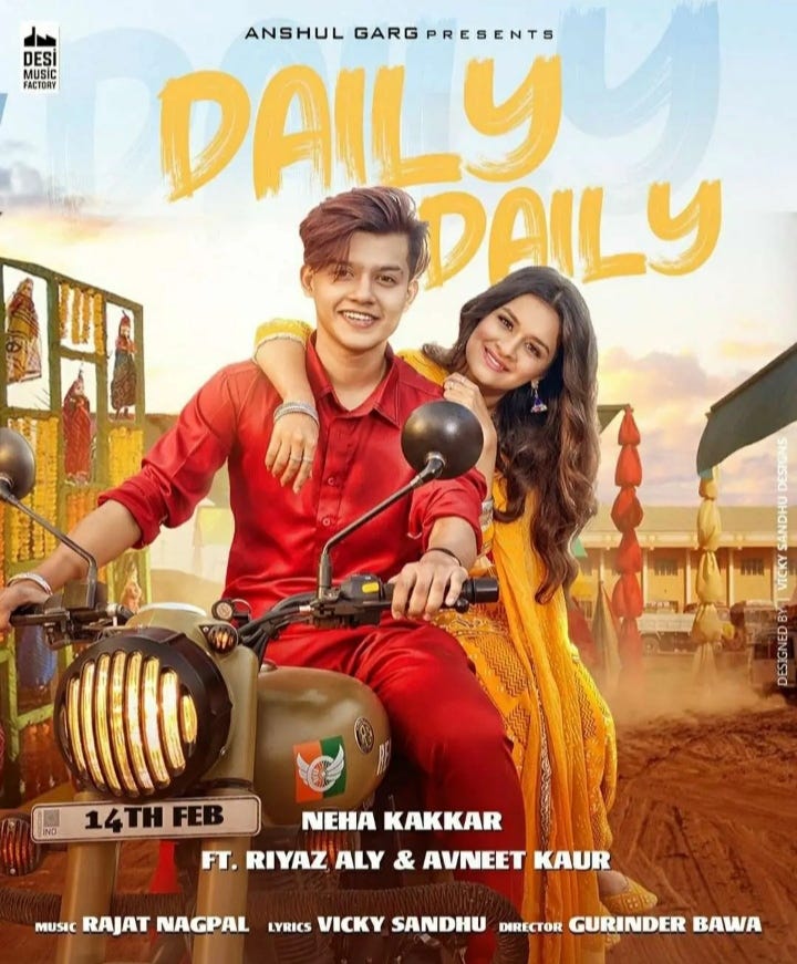 Daily Daily Lyrics Neha Kakkar, Daily Daily New Song | Avneet Kaur | Daily Daily Riyaz Latest 2020 Song