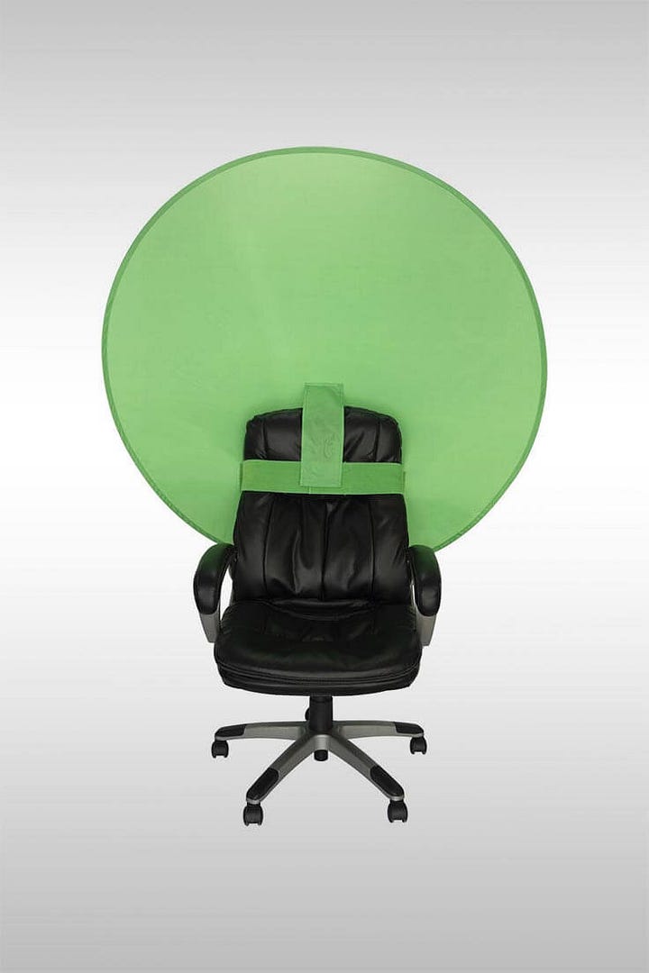 Webaround Big Shot 56 Chair-Mounted Green Screen — $59.95