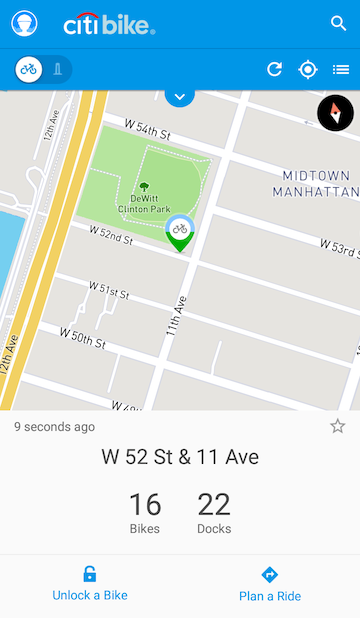 citi bike maps