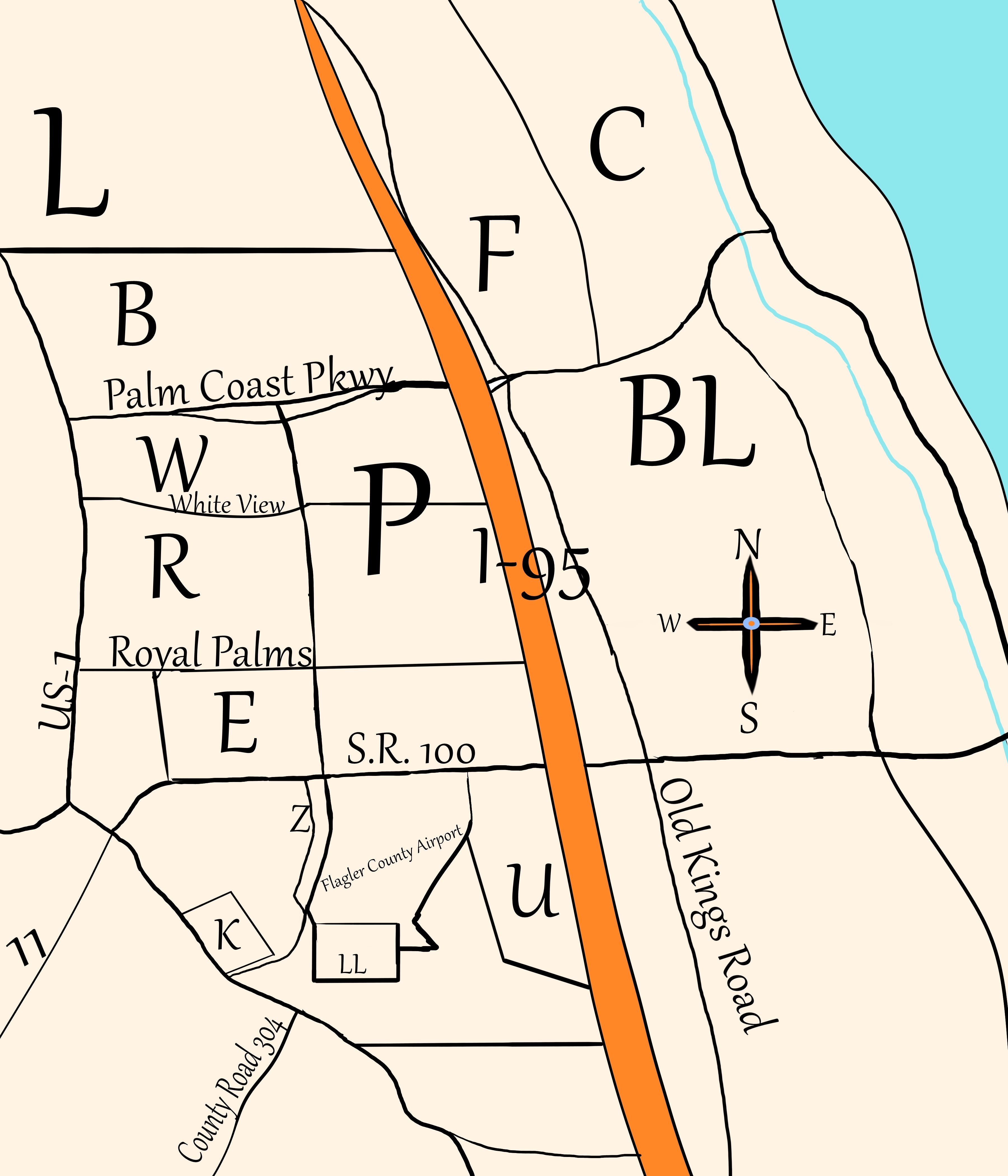 Palm Coast’s Crazy Sections. From a birds eye glance, Palm Coast… by