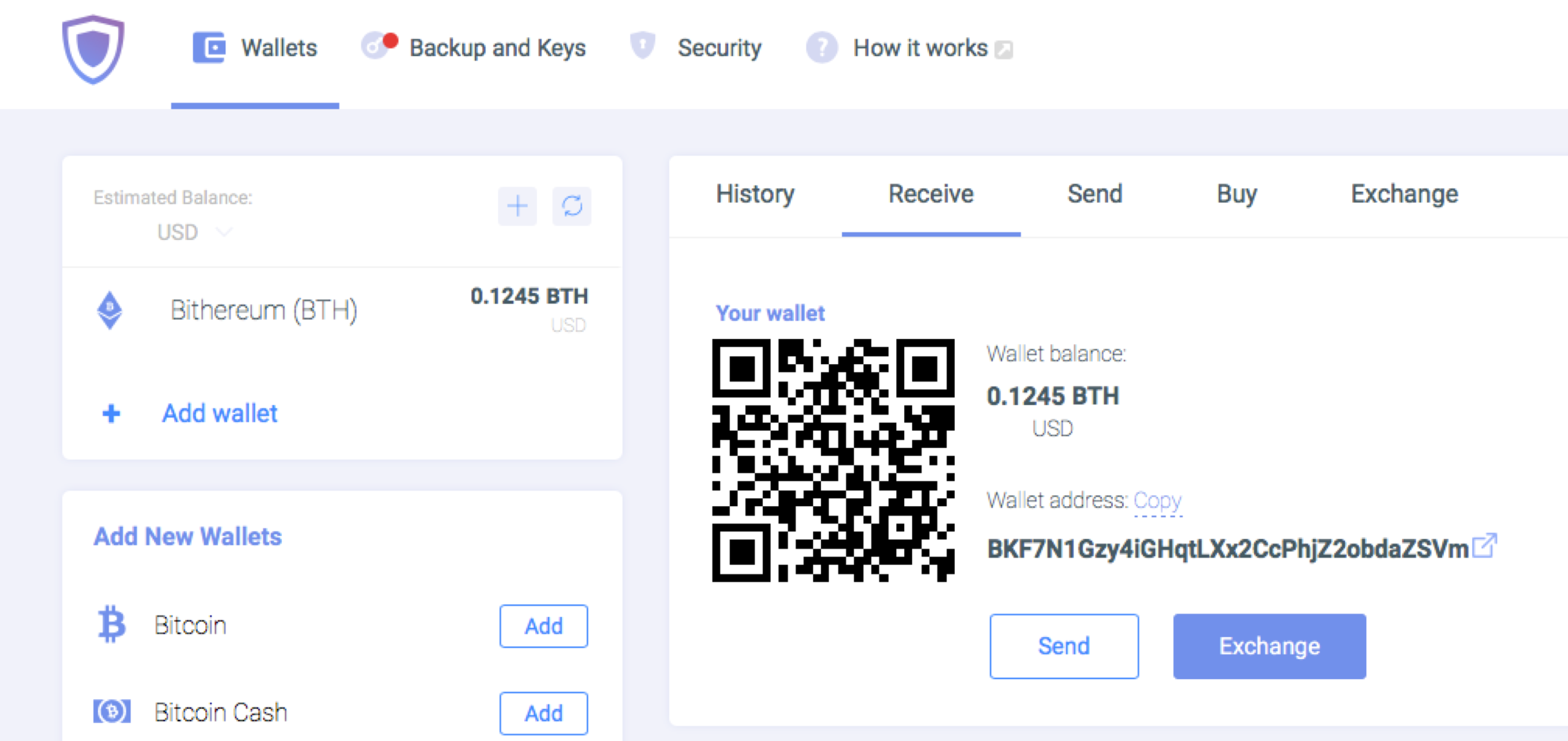 can i store eth and btc in same wallet