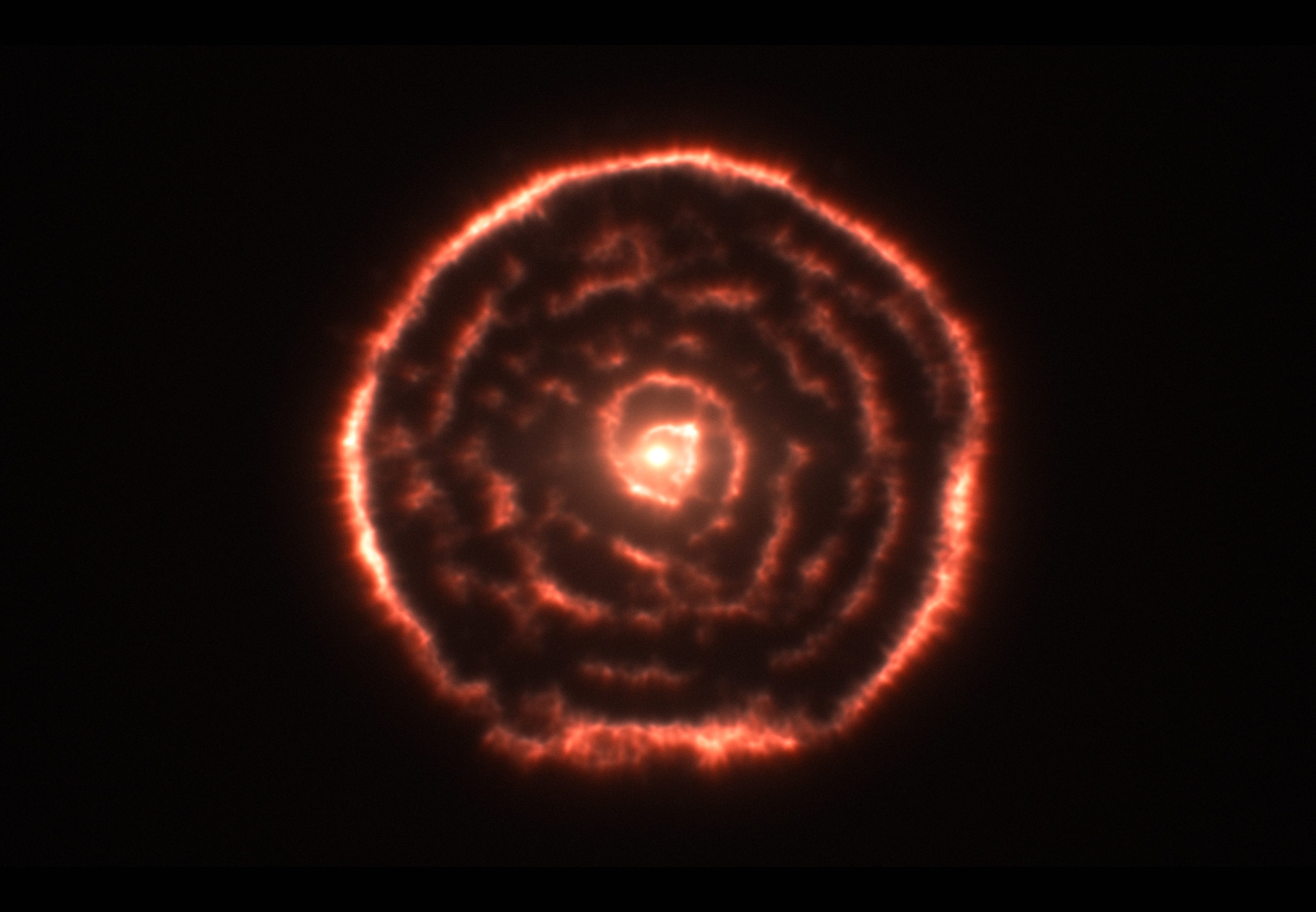 R Sculptoris La Gigante Morente Che Disegna Spirali Nel Cielo